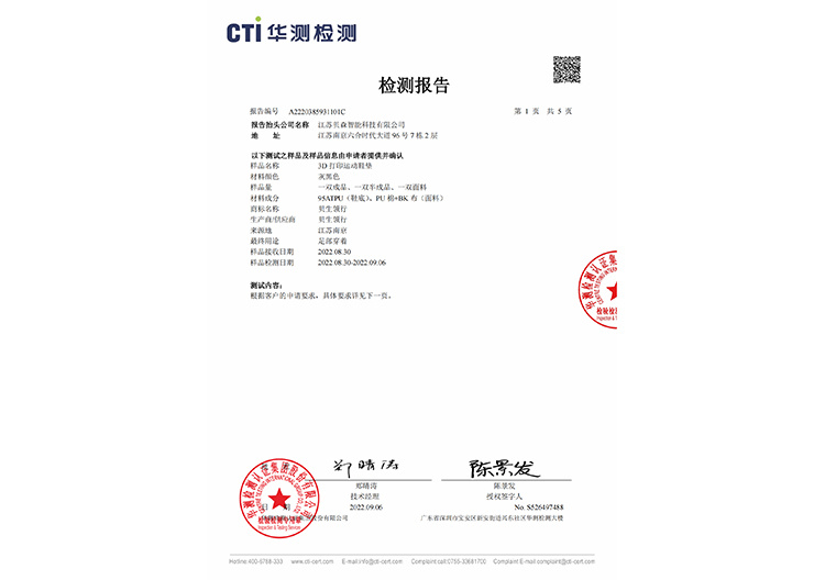 Insole Inspection CTI Report Insole Inspection CTI Report