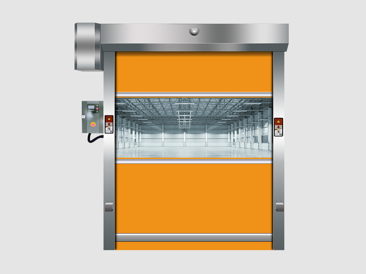 PVC Fast Rolling Shutter Door High Speed Roller Door