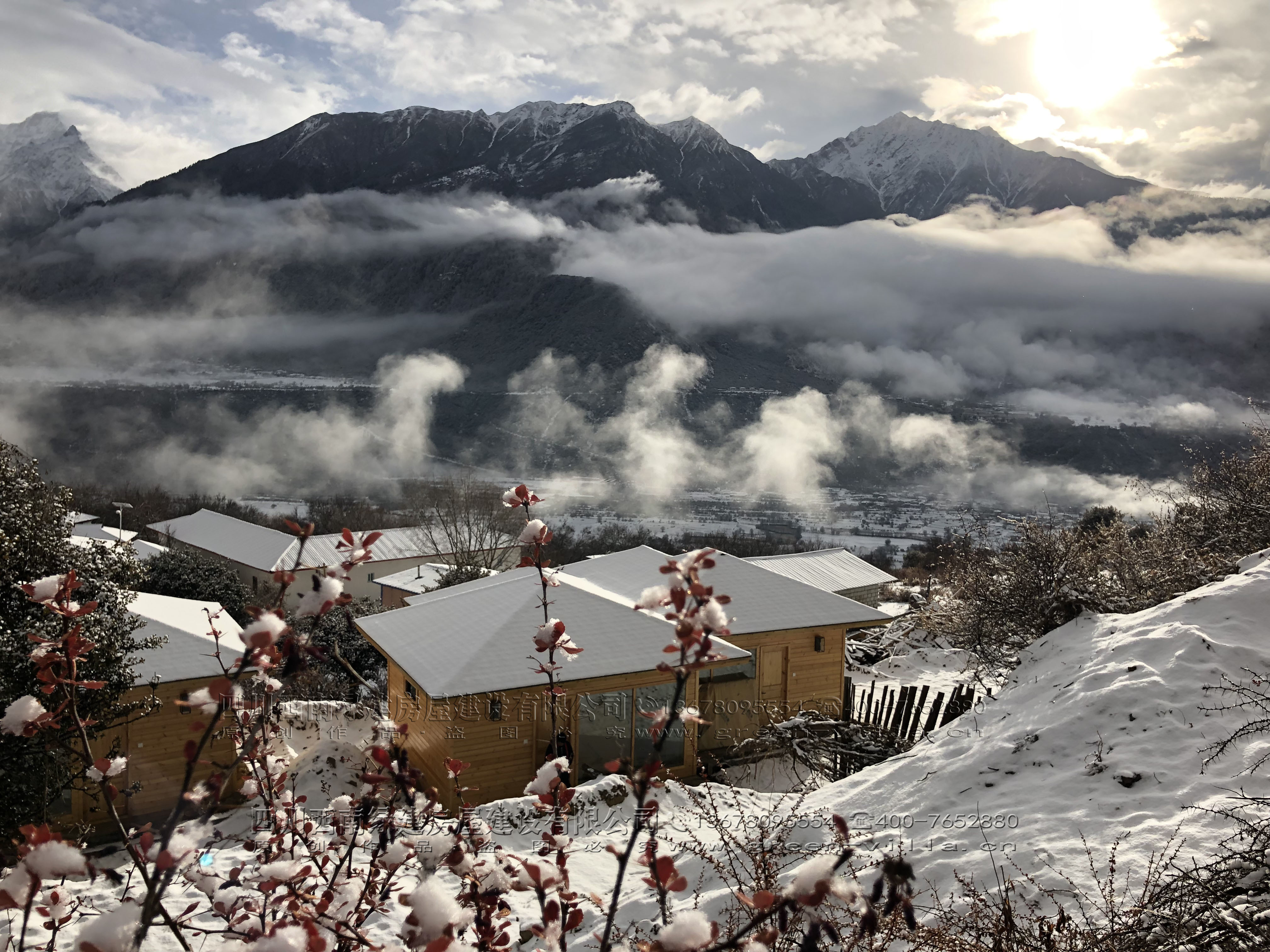 山中雪~雪中屋~屋中客 · 西藏林芝木屋項(xiàng)目