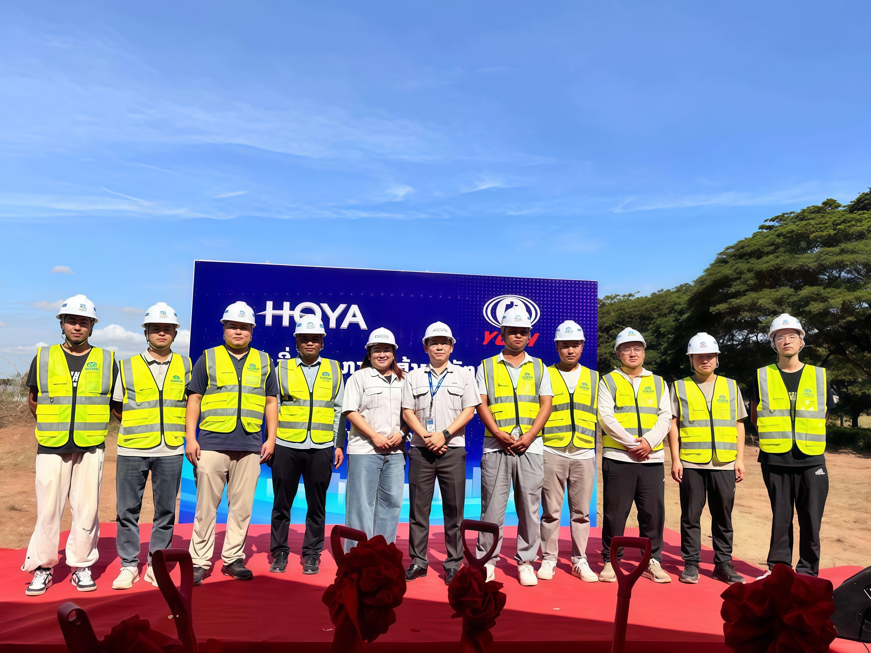 老撾HOYA員工宿舍建設(shè)項(xiàng)目奠基儀式圓滿舉行