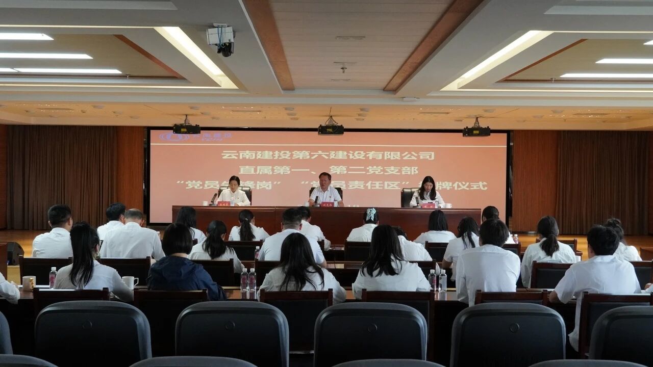 公司直屬黨支部開(kāi)展“黨員先鋒崗”“黨員責(zé)任區(qū)”授牌儀式