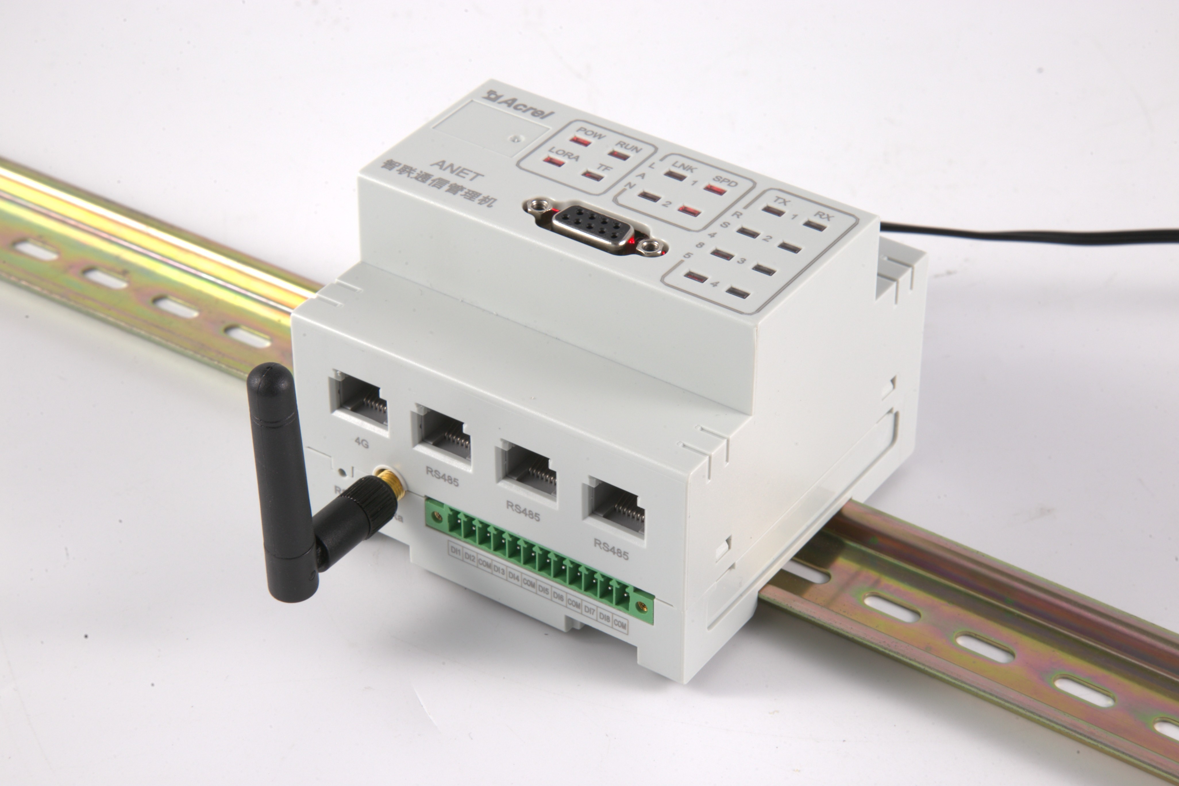 Acrel ANet-1E2SM CE Approved Ethernet Modbus-TCP/IP Smart Gateway For EMS & IOT Platform Energy Consumption Monitoring