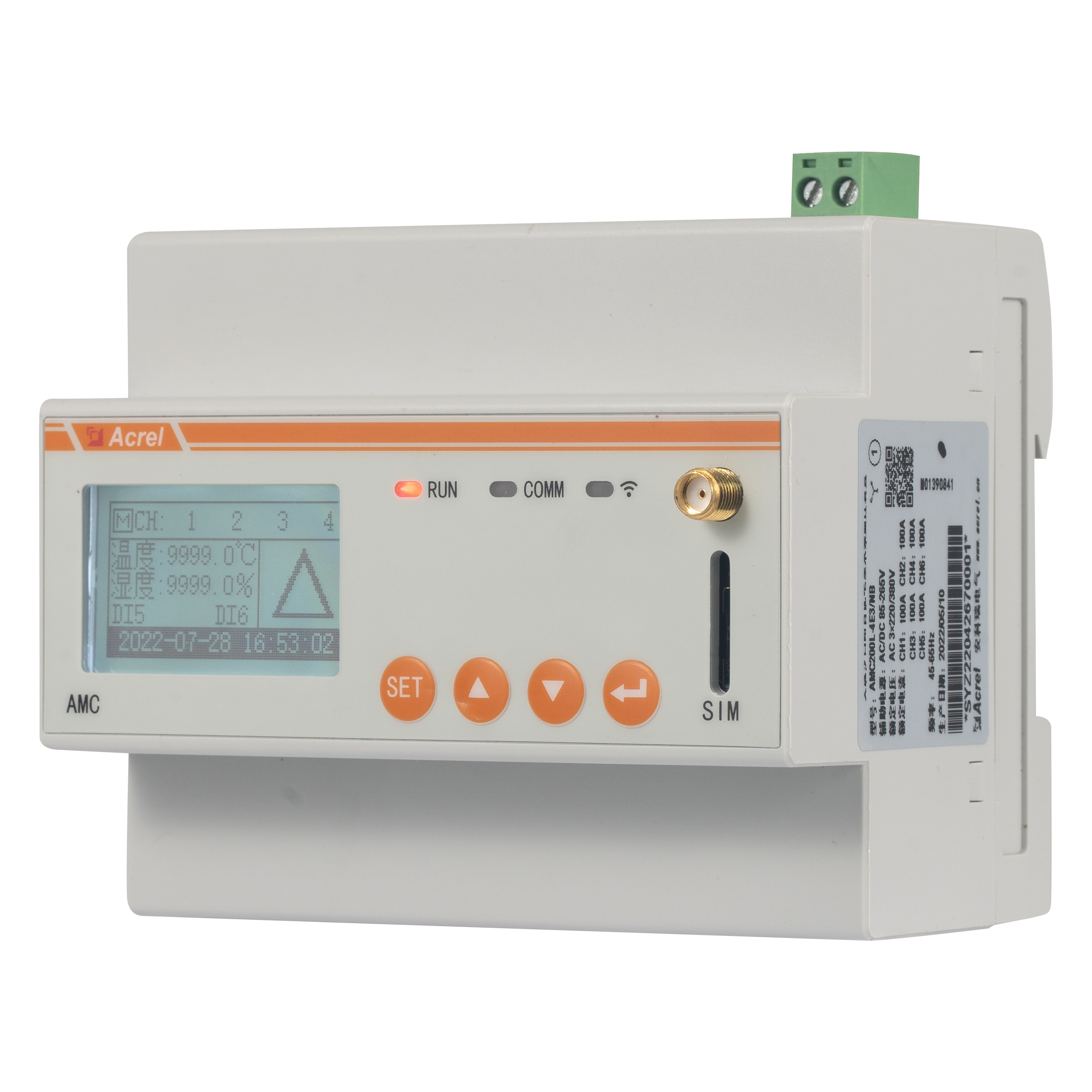 Acrel AMC200L-8E3 Smart Digital Multi-Circuit AC Power Meter For Tower Base Station Energy Consumption Monitoring