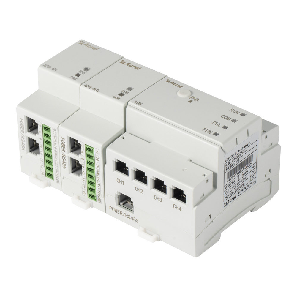 ADW220-D16-4S CE Approved Digital Multi Circuits Lora Energy Meter For IOT Platform Energy Consumption Monitoring
