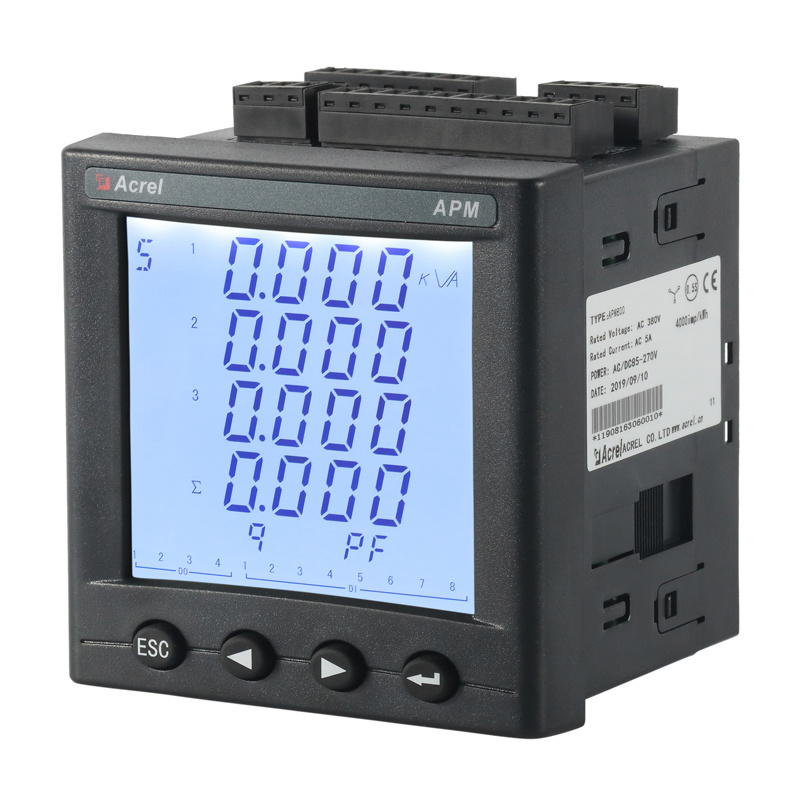 Acrel APM800 CE Approved Digital 3 Phase Ethernet Energy Meter For IOT Platform Energy Consumption Monitoring