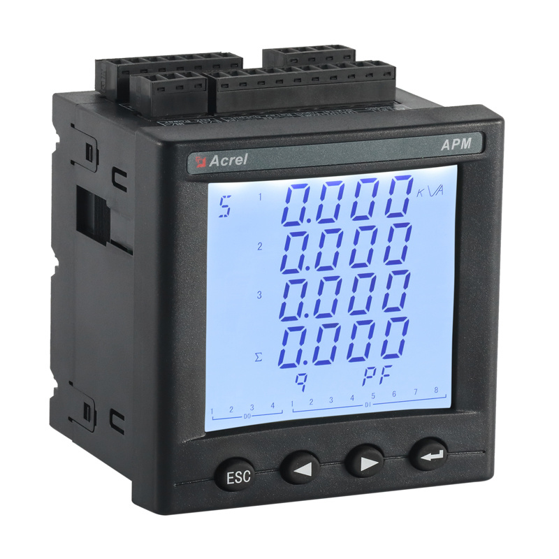Acrel APM800 CE Approved Digital 3 Phase Ethernet Energy Meter For IOT Platform Energy Consumption Monitoring
