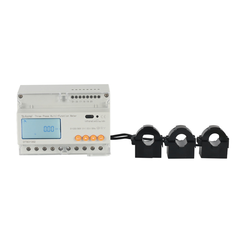Acrel ADL3000-E/CT(DTSD1352-CTC) CE UL Approved Digital 3 Phase Anti-reflux 100A Energy Meter for Solar Power Inverters IOT Platform Energy Consumption Monitoring