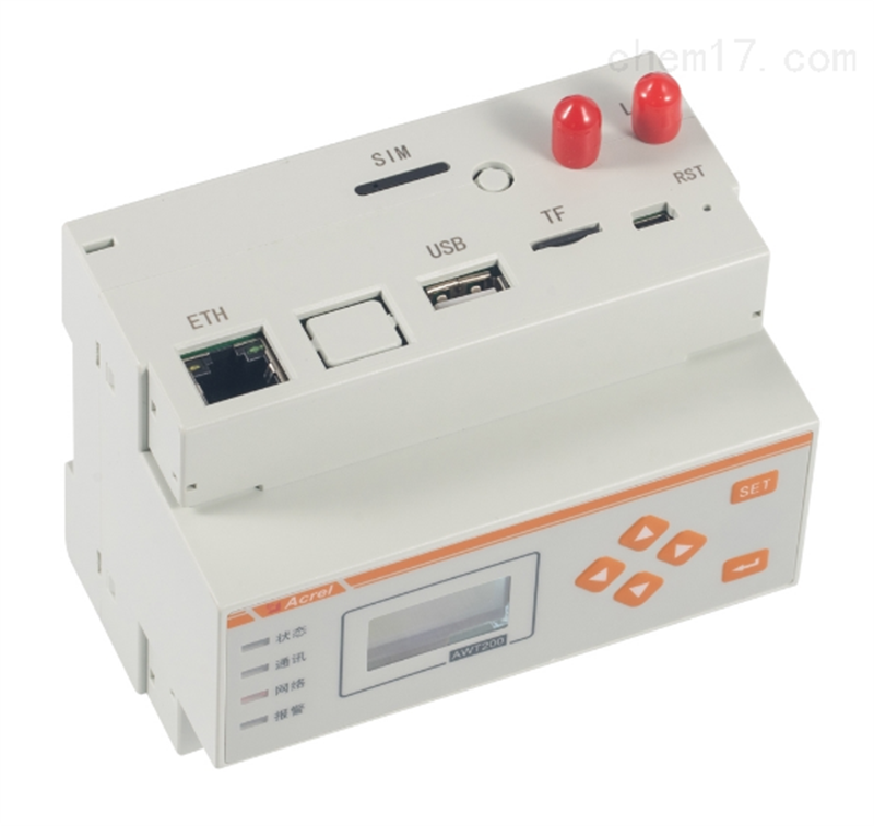 Acrel AWT200-1E4SL-WiFi CE Approved 4 RS485(Modbus-RTU) / Ethernet & WiFi Smart WiFi Gateway For IOT Platform Energy Consumption Monitoring