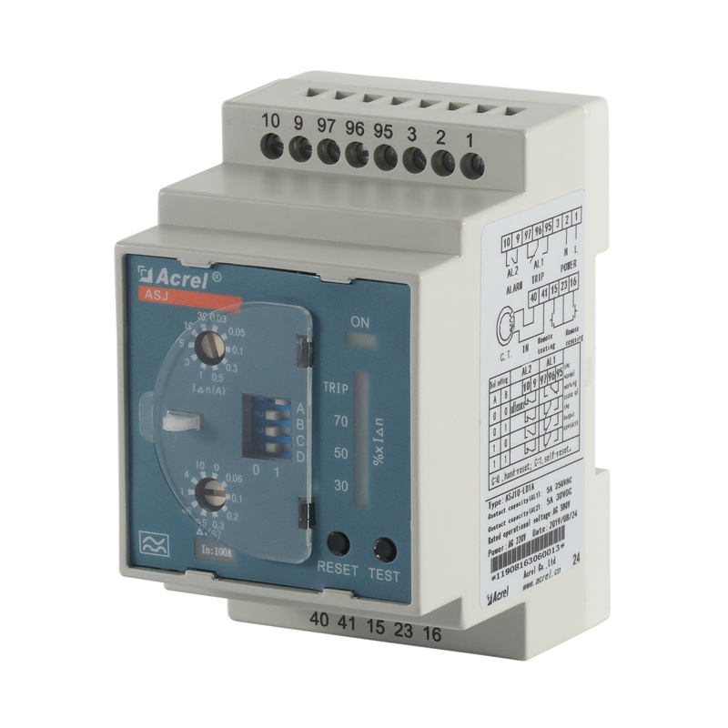 Acrel ASJ10-LD1A Residual Current Relays to Monitor Leakage Current Measure Residual Current