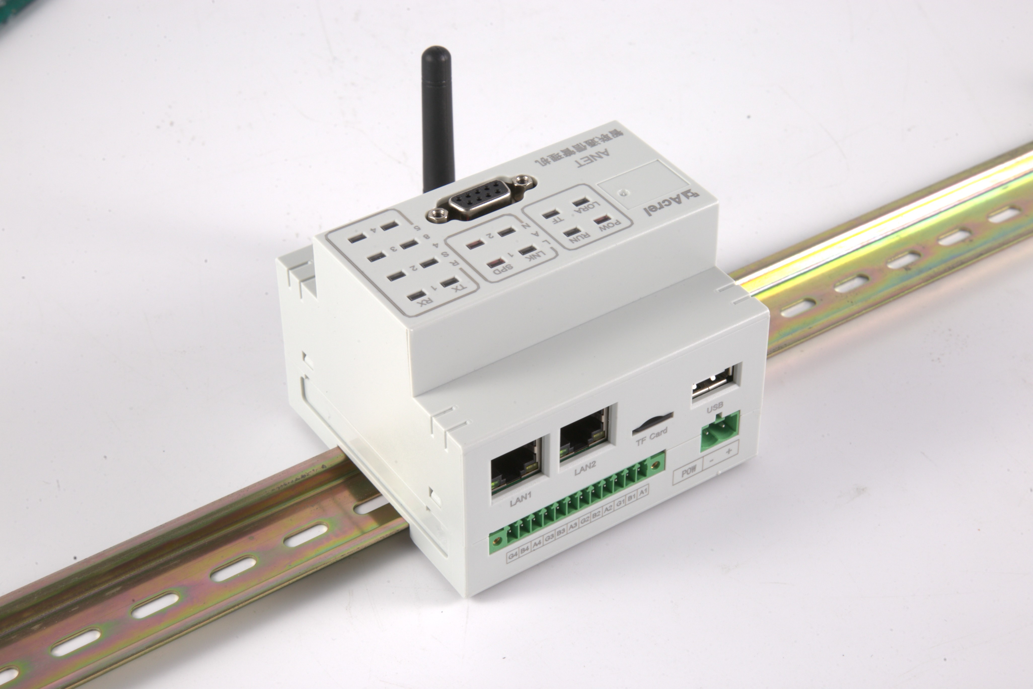 Acrel ANet-1E2SM CE Approved Ethernet Modbus-TCP/IP Smart Gateway For EMS & IOT Platform Energy Consumption Monitoring
