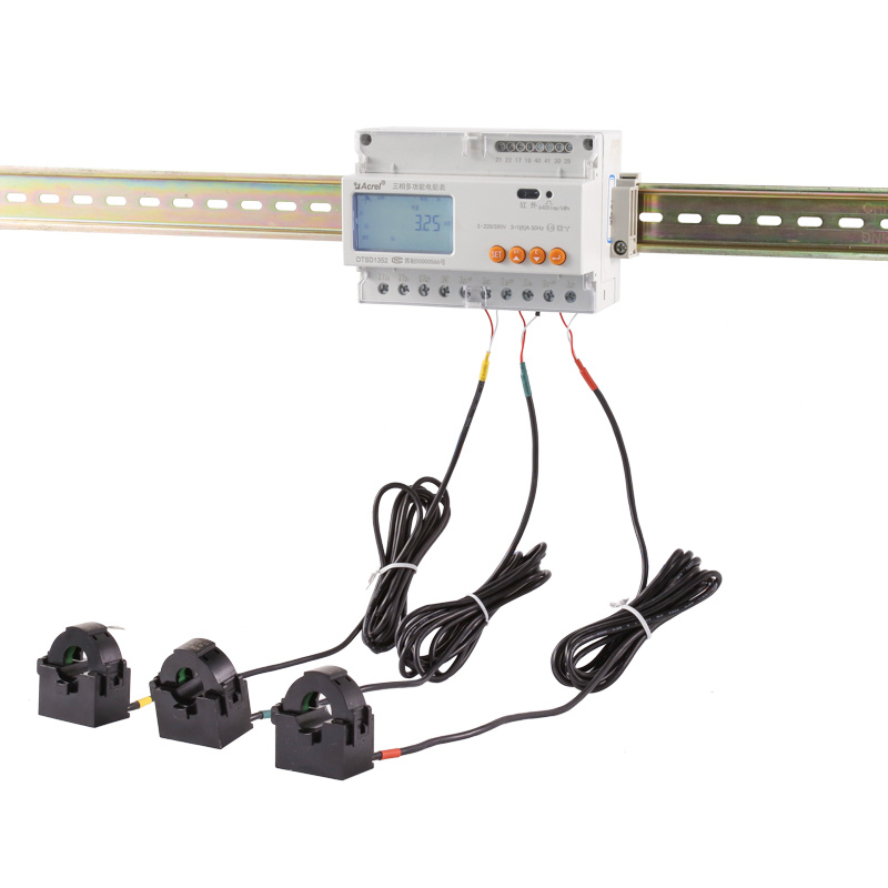 Acrel ADL3000-E/CT(DTSD1352-CTC) CE UL Approved Digital 3 Phase Anti-reflux 100A Energy Meter for Solar Power Inverters IOT Platform Energy Consumption Monitoring