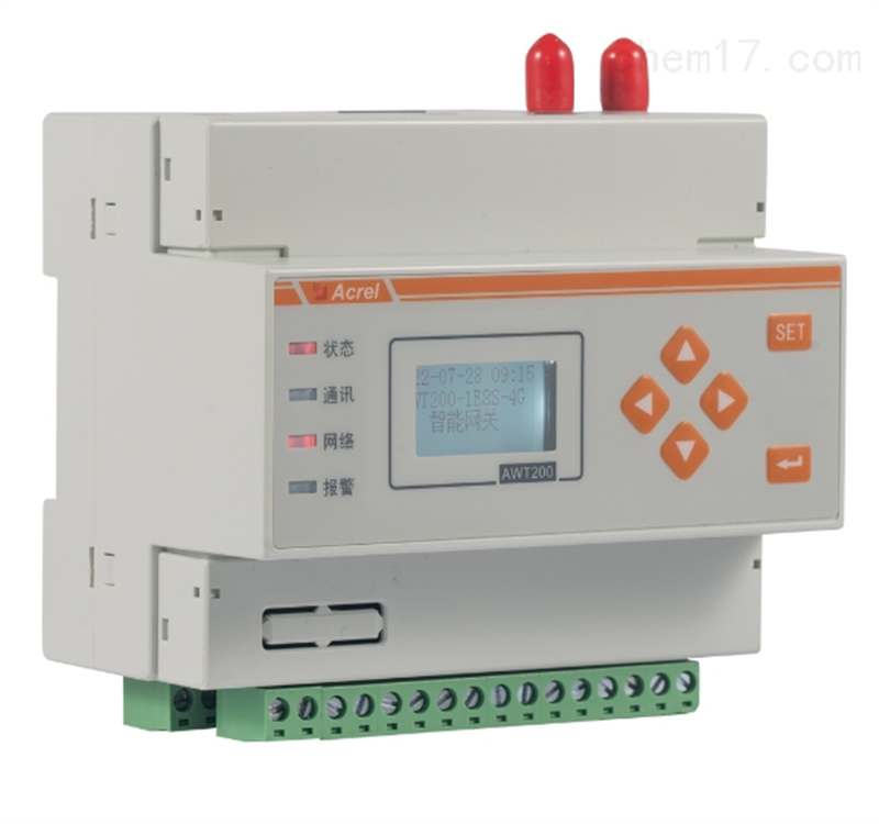 Acrel AWT200-1E4SL-WiFi CE Approved 4 RS485(Modbus-RTU) / Ethernet & WiFi Smart WiFi Gateway For IOT Platform Energy Consumption Monitoring