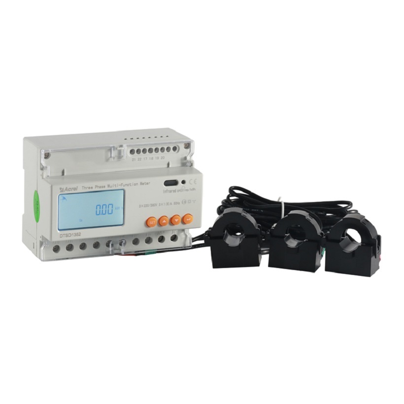 Acrel ADL3000-E/CT(DTSD1352-CTC) CE UL Approved Digital 3 Phase Anti-reflux 100A Energy Meter for Solar Power Inverters IOT Platform Energy Consumption Monitoring