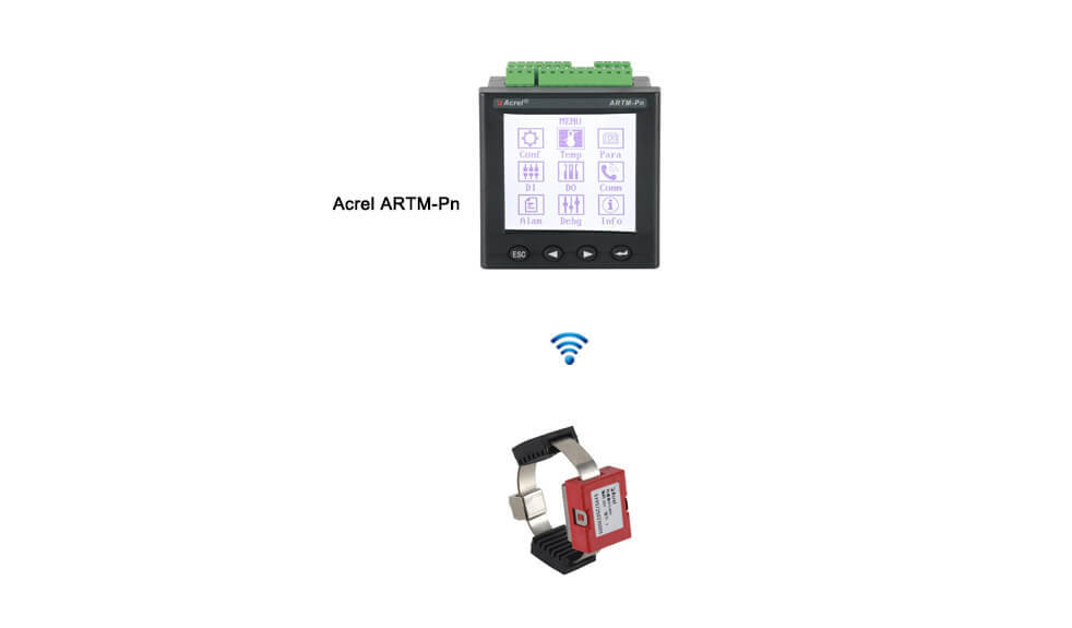 Acrel ATP010 Wireless Temperature Measurement Centralized Collection Touch Screen for Cable/Busbar Temperature Monitoring