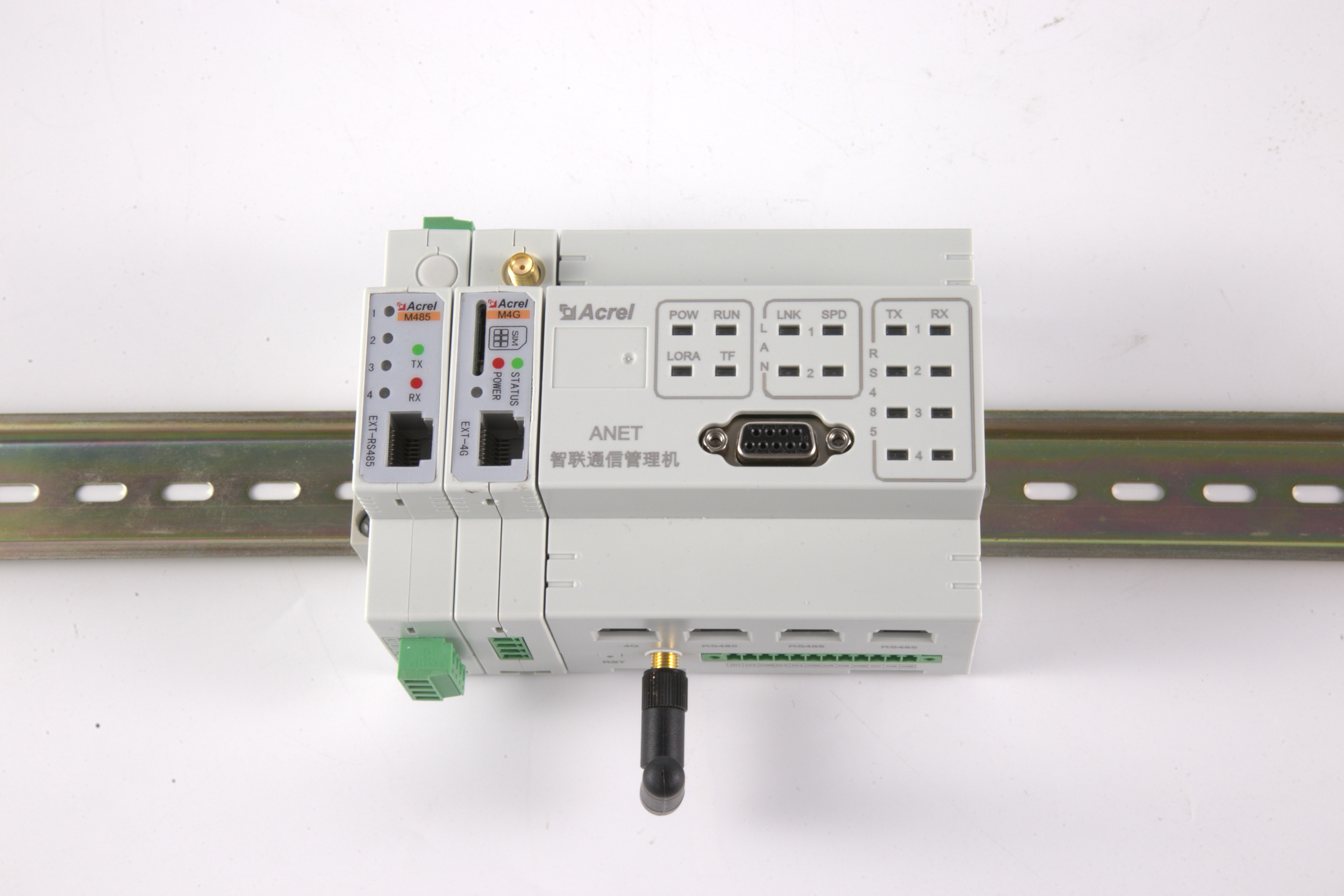 Acrel ANet-1E2SM CE Approved Ethernet Modbus-TCP/IP Smart Gateway For EMS & IOT Platform Energy Consumption Monitoring