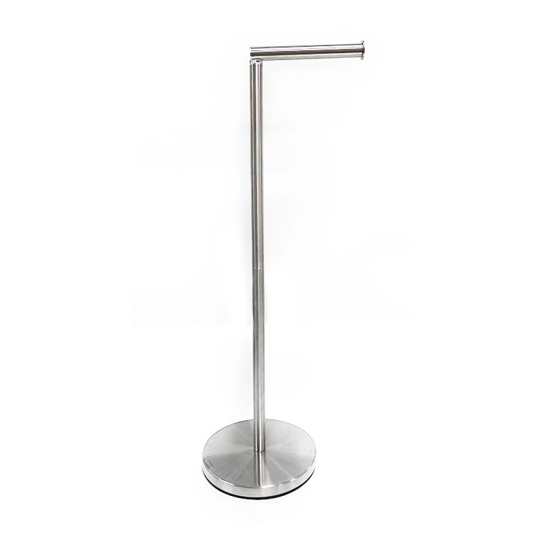 Cross-border customized golden 180 suction cup double-section vertical paper towel rack stainless steel foldable toilet paper holder