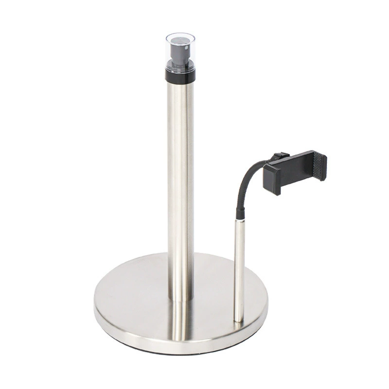 Customizable multi-functional punch-free standing paper towel holder, kitchen cling film storage rack, stainless steel paper towel rack