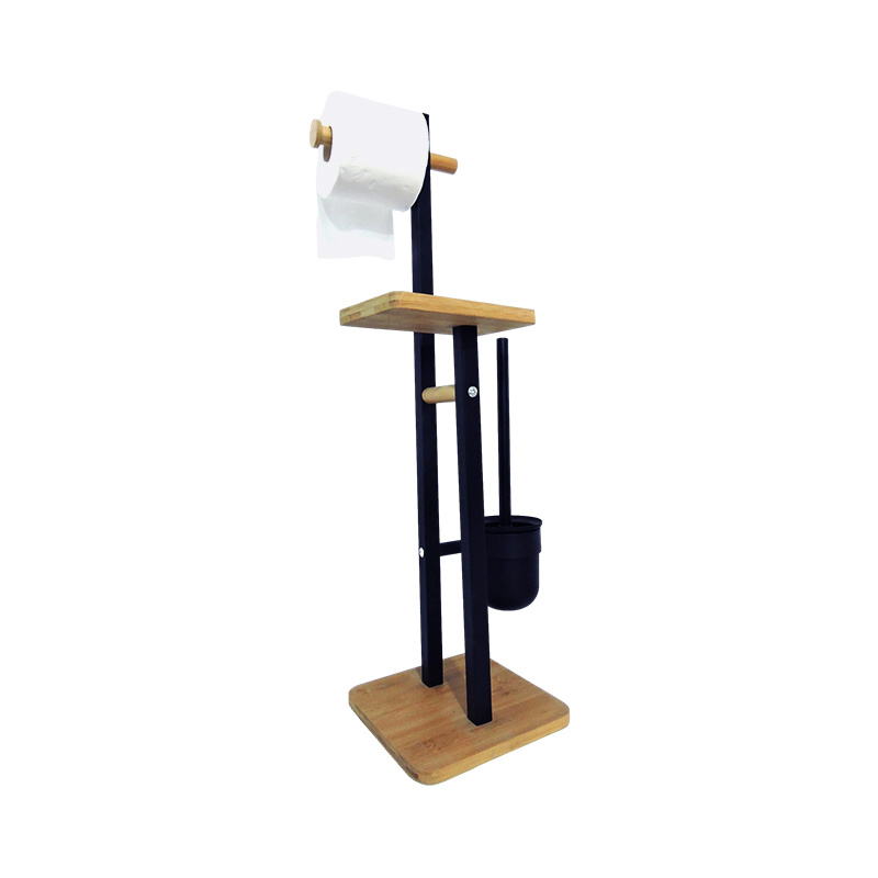 Square tube bamboo paper towel holder mobile phone DJ-GJ057