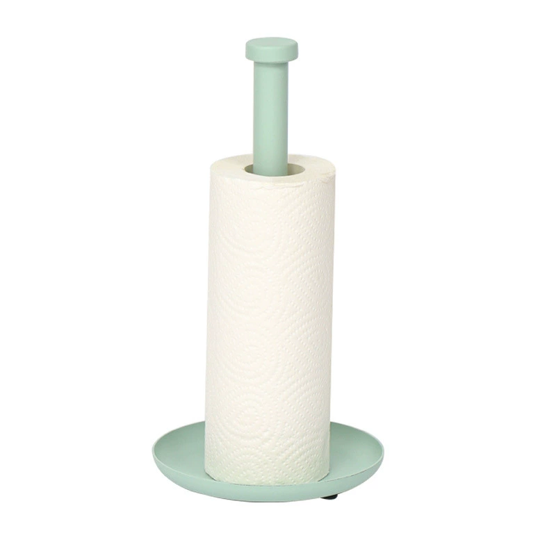 Customizable cross-border European-style paper towel holder, nail-free kitchen paper towel holder, desktop cling film storage rack, vertical roll paper holder, paper towel holder