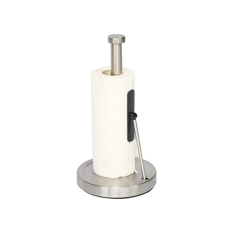 Cross-border kitchen paper roll stand, freestanding toilet paper holder, hotel bathroom stainless steel floor-standing paper towel holder