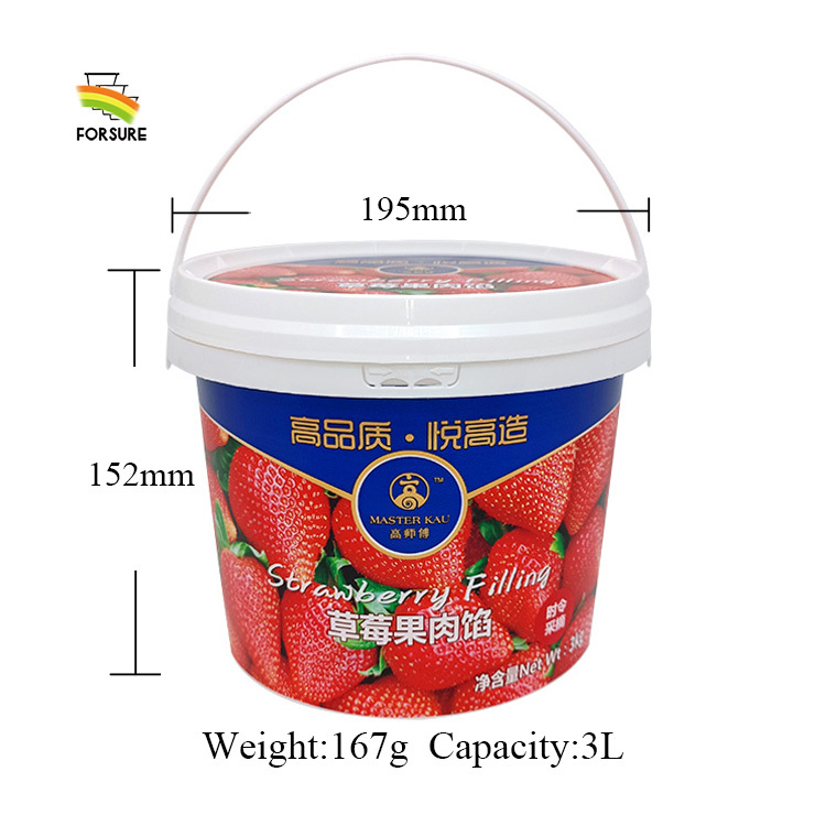 iml plastic ice cream container packaging