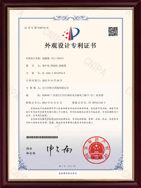 Design Patent Certificate (76)