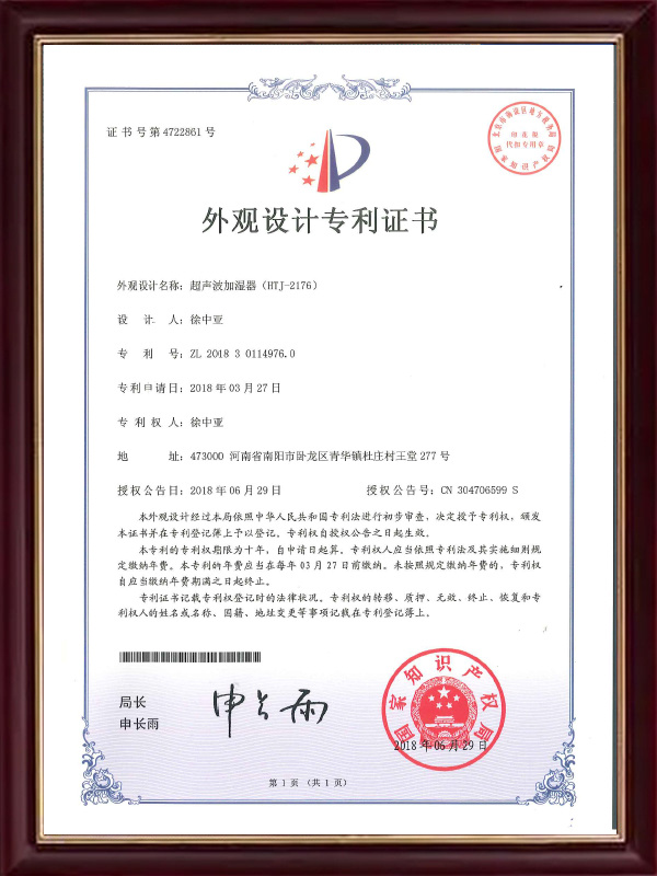 Design Patent Certificate (30)
