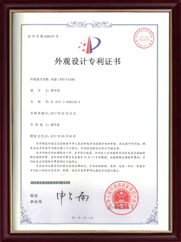 Design Patent Certificate (11)