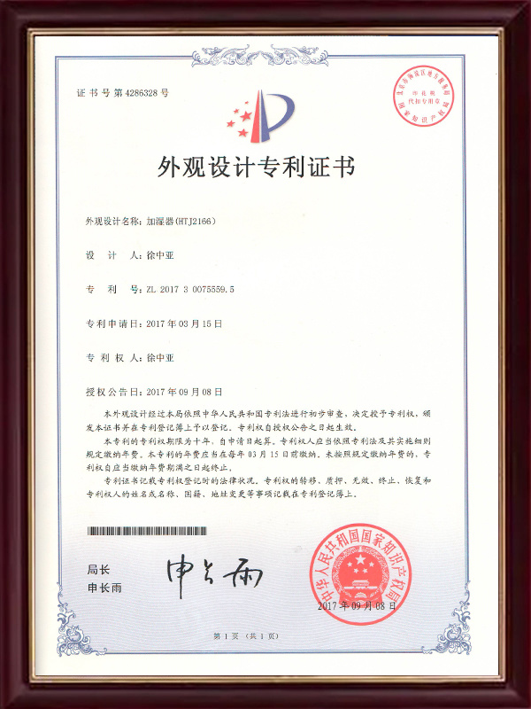 Design Patent Certificate (21)