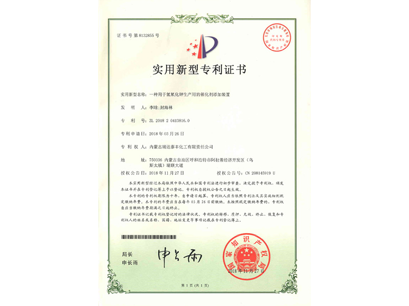 Patent Certificates