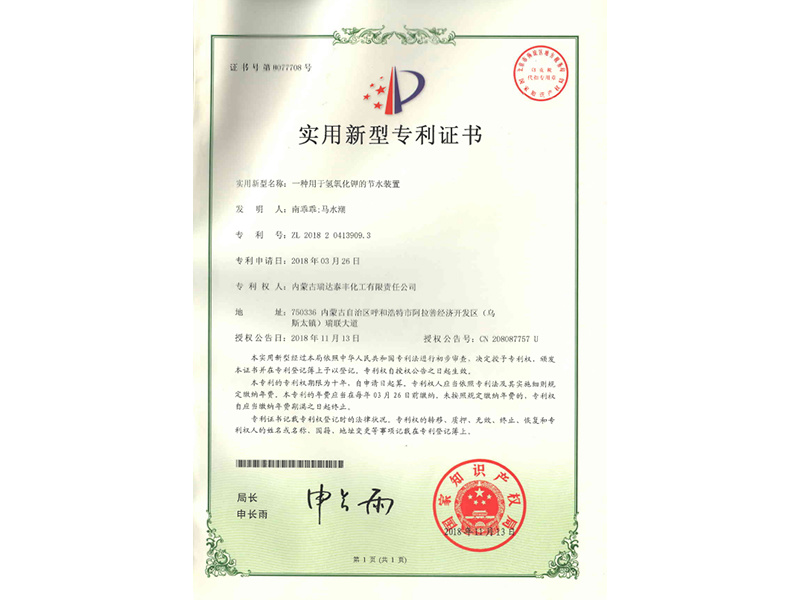 Patent Certificates