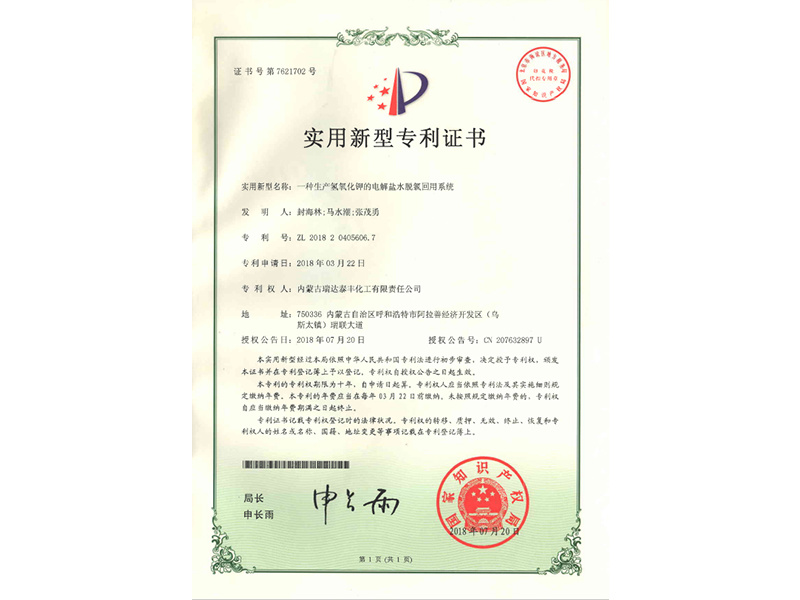 Patent Certificates