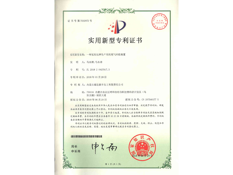 Patent Certificates