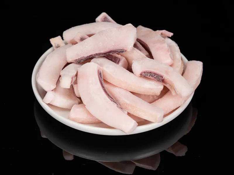 Frozen squid strips