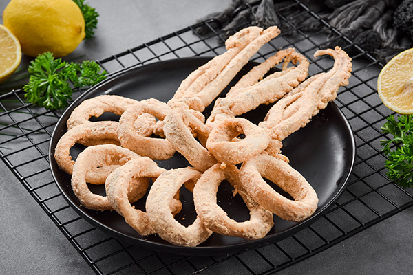 Frozen powdered Illex Squid Rings