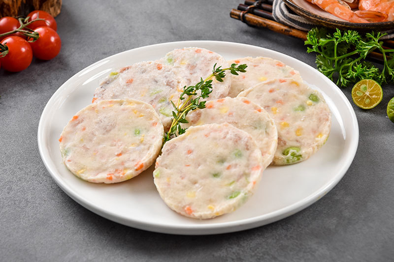 Shrimp Cake with Vegetables