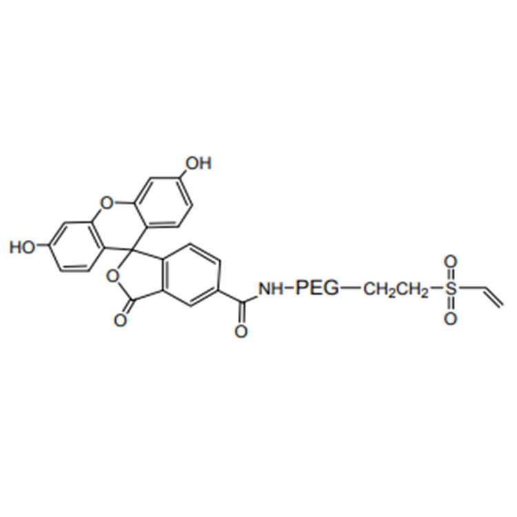 Vinylsulfone-PEG-fluorescein，VS-PEG-FITC，MW：1000