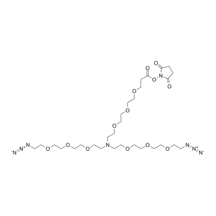 N-(NHS-PEG3)-N-bis(PEG3-azide)