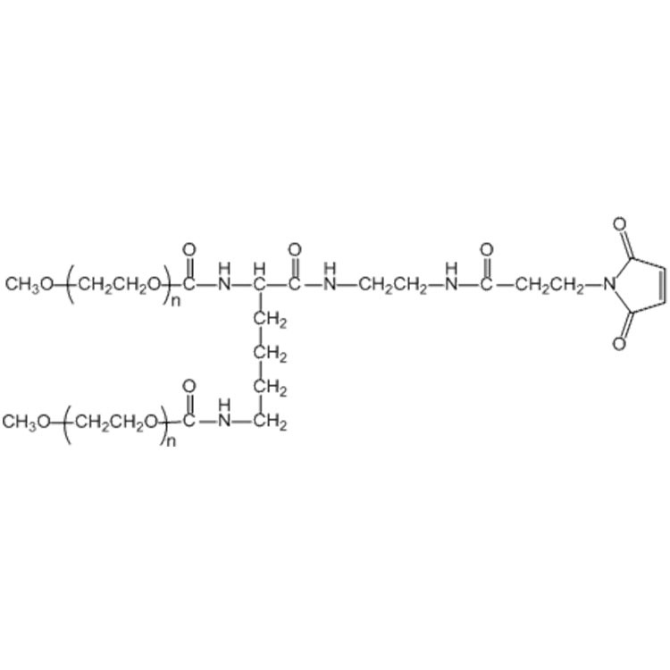 2-Arm-PEG-Maleimide，2-Branched-PEG-MAL，MW：1000