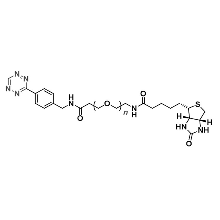 Tetrazine-PEG-Biotin，MW：1000