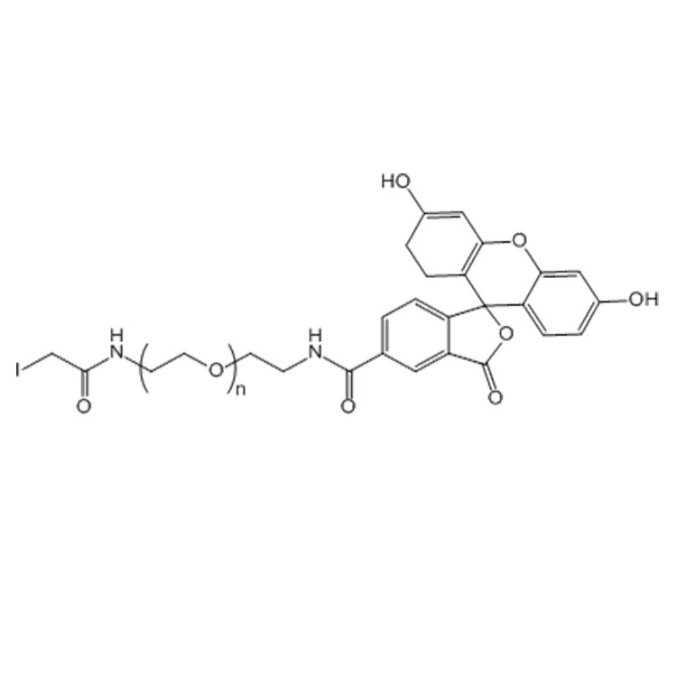 IA-PEG-FITC，Iodoacetyl-PEG-Fluorescein，MW：2000