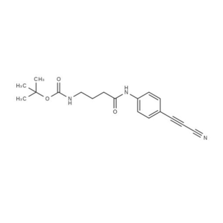 APN-C3-NH-Boc，tert-butyl 3-(4-(2-cyanoethynyl)phenylcarbamoyl)propylcarbamate
