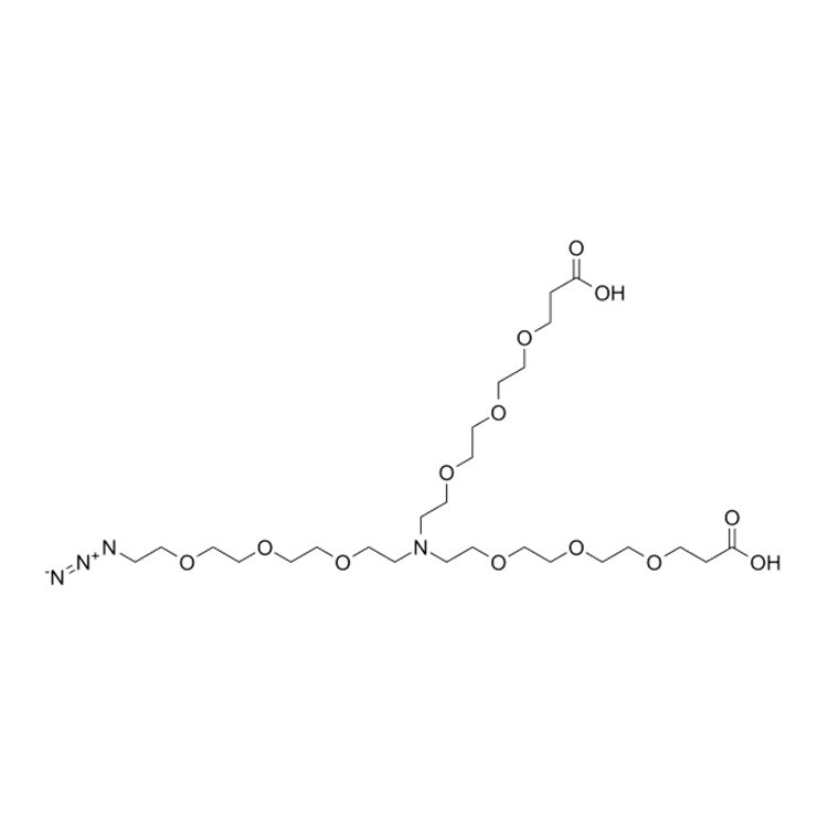 N-(Azido-PEG3)-N-bis(PEG3-acid) HCl salt，N-(Azido-PEG3)-N-bis(PEG3-acid) 