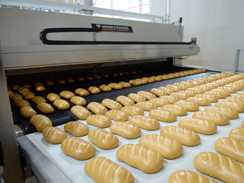 Pasta baked food grade conveyor line