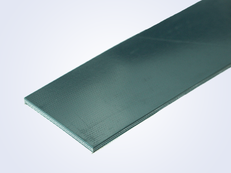Dark green PVC conveyor belt