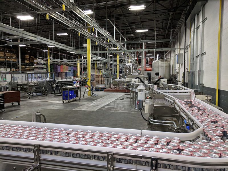 Can beer food grade conveyor line