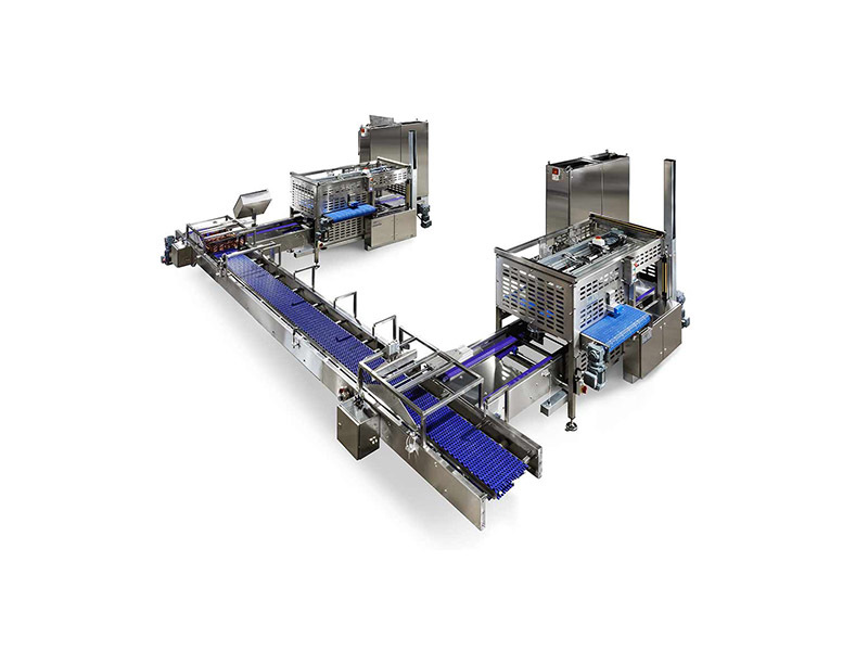Pasta food conveying production line