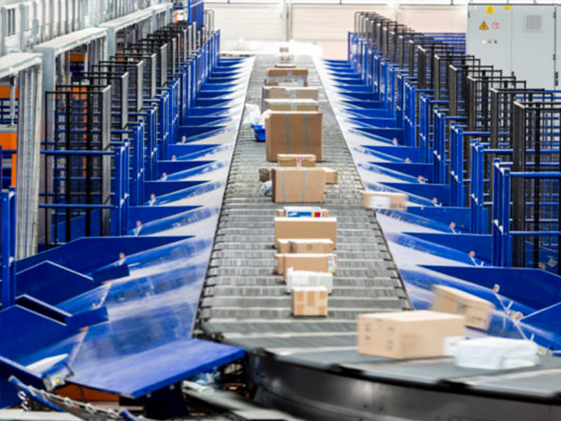 Cross belt sorter
