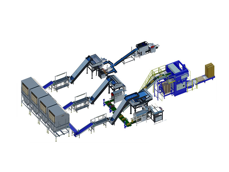 Vegetable food packaging line