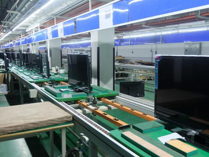TV display assembly line